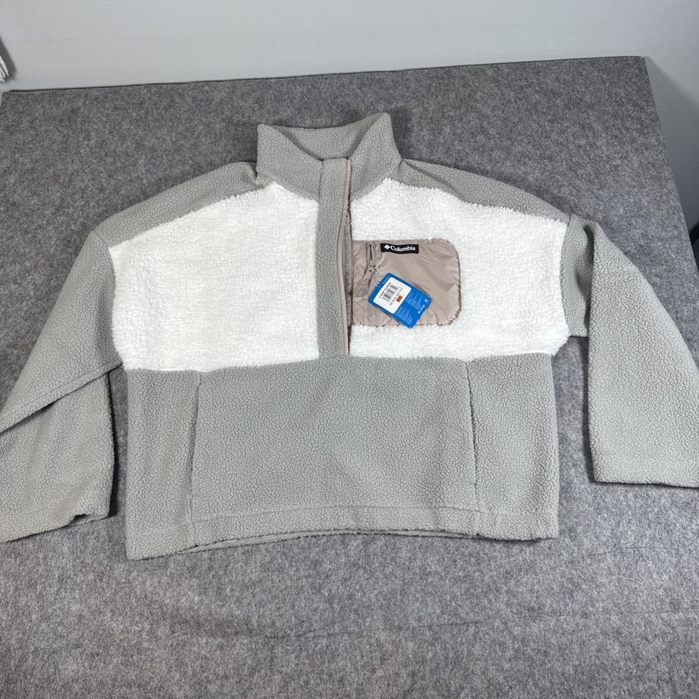 Columbia Lodge Sherpa Pullover Dove Sea Salt Crushed Clay XXL 1626840